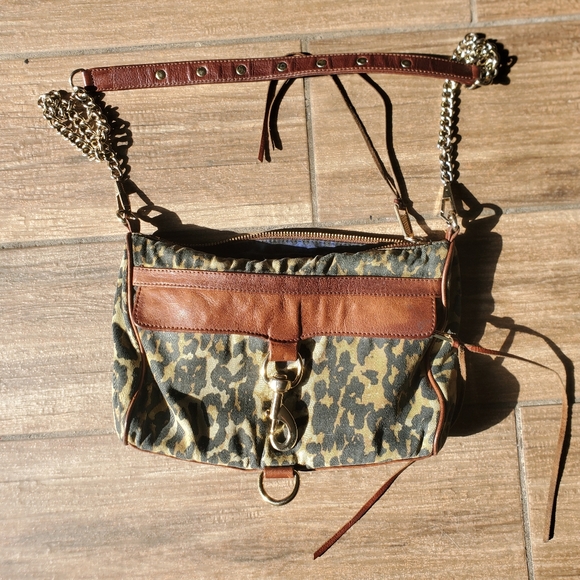 Rebecca Minkoff Leopard Mac Daddy Chain Crossbody Bag. - Picture 8 of 15